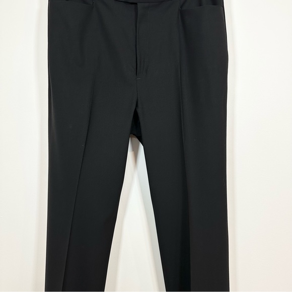 Women’s Size 12 Ann Mashburn Black Trouser Dress Pants 96% Wool Blend Straight - Picture 7 of 15